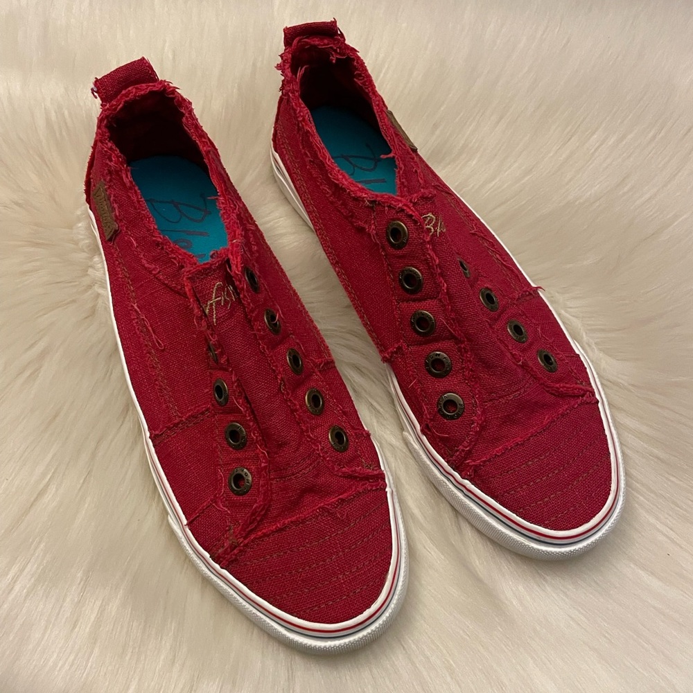 Blowfish Red Slip On Sneakers
